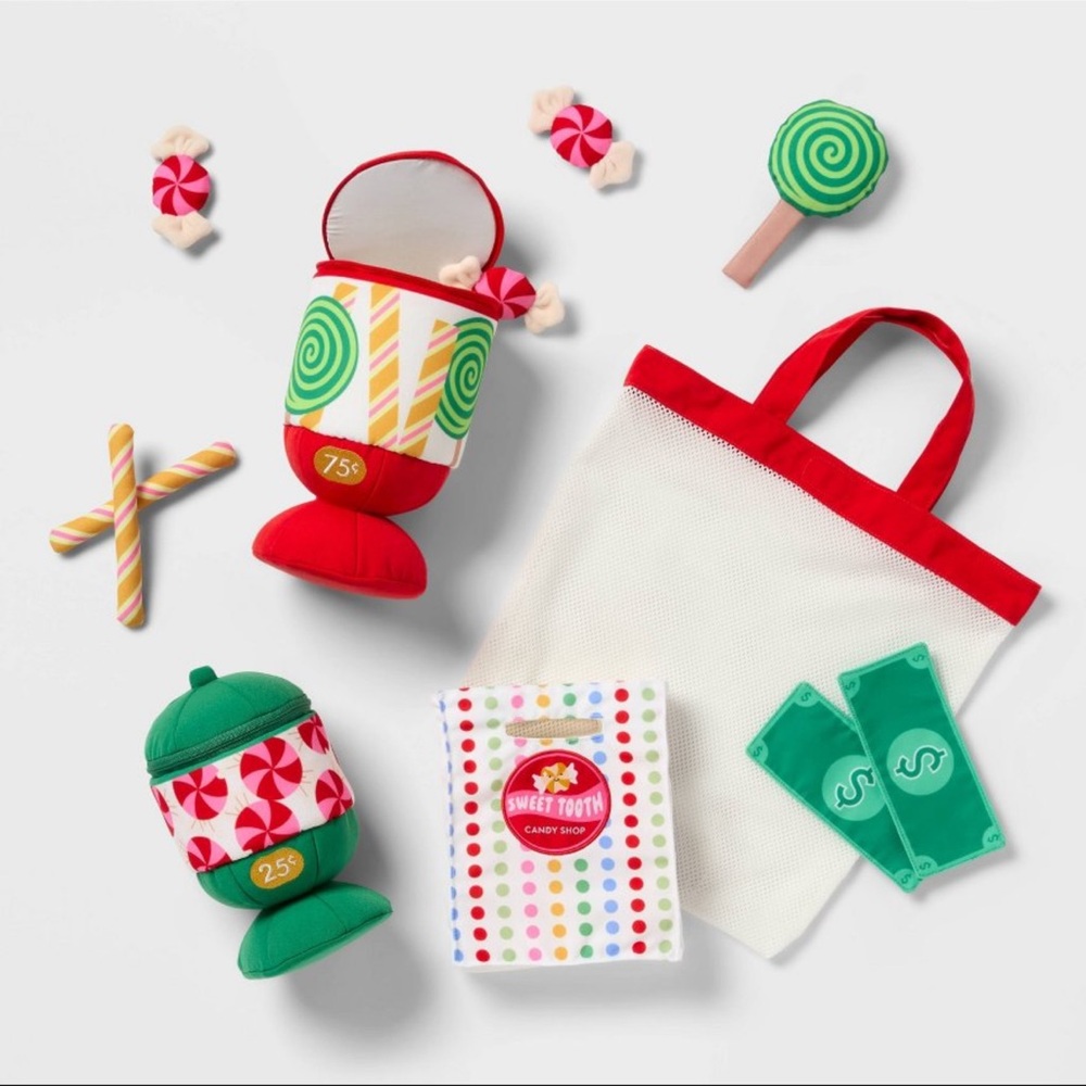 New! Pillowfort Candy Shop Kids' Interactive 12 piece Play Set, Plush